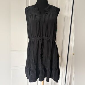 Cinq à Sept Black Silk Mini Dress large